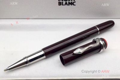 2018 Clone Montblanc Rouge et Noir Rollerball Pen - Drak Red Barrel